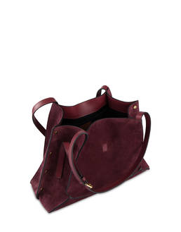 Austin Small Double Handle Bag in Split Leather Photo 3