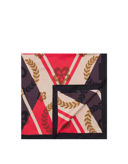 Foulard in seta con motivo Chevron Photo 2