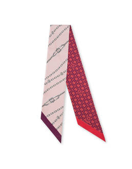 Bandana in seta con doppia stampa decorativa. Photo 1