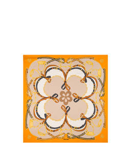 Foulard in seta con stampa cinghie e staffe Photo 1
