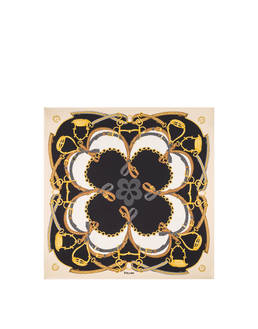 Foulard in seta con stampa cinghie e staffe Photo 1