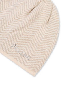 Morbido cappello in misto lana con stampa chevron Photo 3