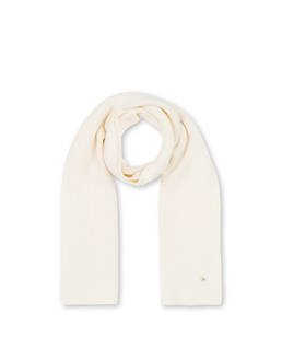 Sciarpa in misto lana con fiore jacquard ton sur ton Photo 2