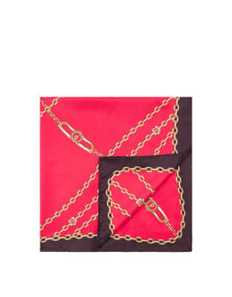Foulard in seta con stampa catene Photo 2
