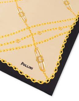 Foulard in seta con stampa catene Photo 3