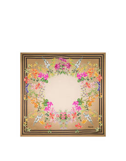 Foulard in seta con stampa floreale Photo 1