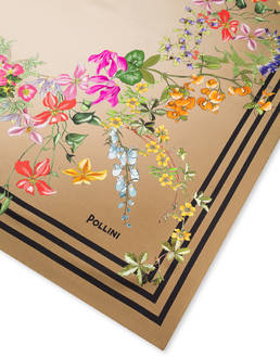 Foulard in seta con stampa floreale Photo 3
