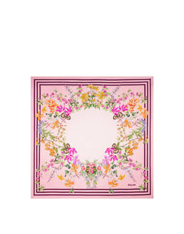 Foulard in seta con stampa floreale Photo 1