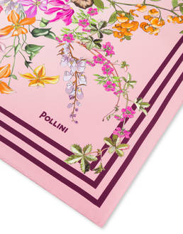Foulard in seta con stampa floreale Photo 3