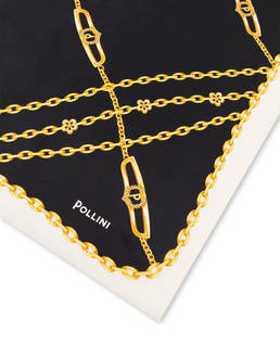 Foulard in seta con stampa catene Photo 3