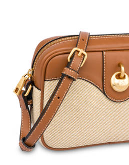 Small Crossbody Drop Bag in canvas Photo 4