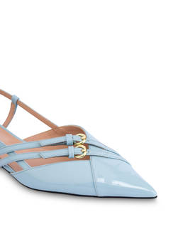 Slingback Echos aus Lackleder Photo 4