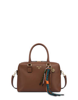 Double Handle Bag Carousel in pelle Photo 1
