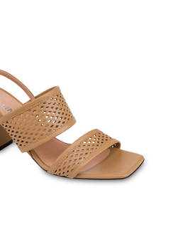 Sandale Glam aus hellem Kalbsleder Photo 4