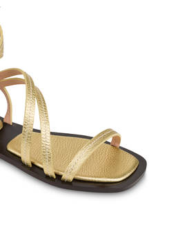 Capri Flat Sandal in Calfskin Photo 4