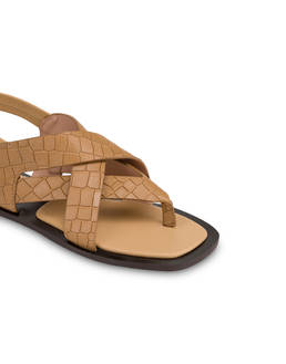 Sandale Igea aus Capria-Leder mit Kroko-Optik Photo 4