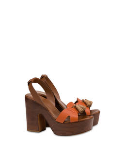 Sandale Platform Amonet aus Spaltleder Photo 2