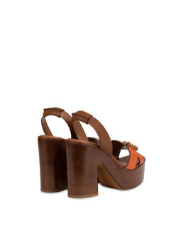 Sandale Platform Amonet aus Spaltleder Photo 3