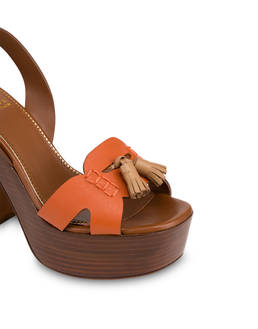 Sandale Platform Amonet aus Spaltleder Photo 4