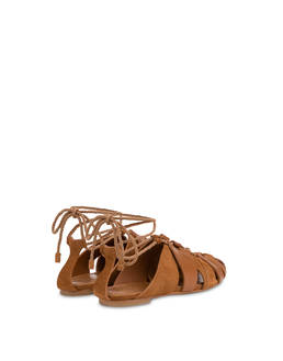 Flat Wave Sandal in Split Leather Photo 3