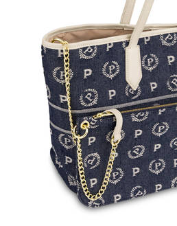 Shopping Bag Heritage Marina in Denim Photo 4