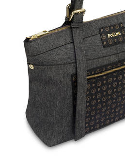 Indigo shoulder bag in PU Photo 4