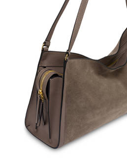 Schultertasche Empire aus Spalt- und Kalbsleder Photo 4