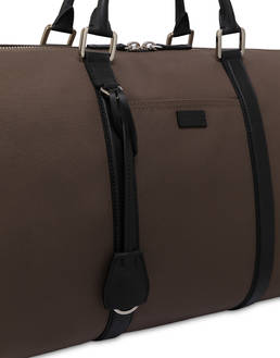 Travel bag in nylon and calfskin Photo 4