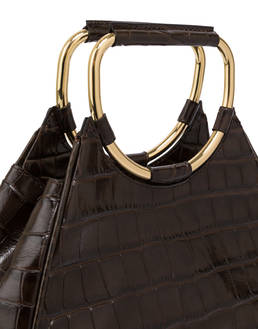 Handtasche Armour aus Kalbsleder mit Krokodildruck Photo 4