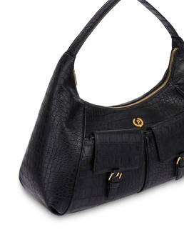 Schultertasche Urban Pocket aus PU-Krokodil Photo 4