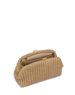 Pochette Cloud in mini grained lux plissè pu Photo 3