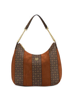 Borsa a spalla Interplay in fabric suede ed Heritage pvc Photo 1