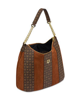 Borsa a spalla Interplay in fabric suede ed Heritage pvc Photo 3