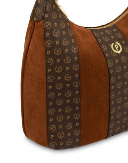 Borsa a spalla Interplay in fabric suede ed Heritage pvc Photo 4