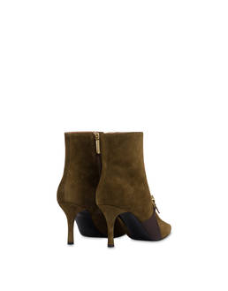 Alba suede and calfskin ankle boot Photo 3