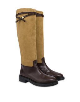 Alba boot in calfskin and split leather Photo 2