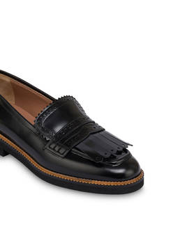 Mannish loafer in abraided calfskin Photo 4
