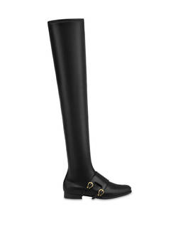 Overknee-Stiefel Kaleido aus weichem PU und Kalbsleder Photo 1