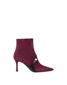 Alba suede and calfskin ankle boot Photo 1