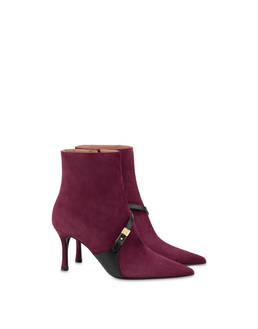 Alba suede and calfskin ankle boot Photo 2
