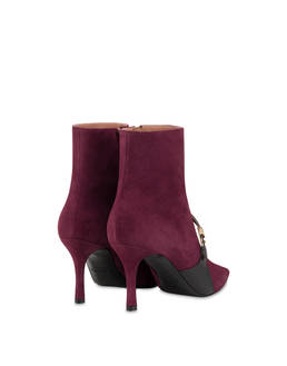 Alba suede and calfskin ankle boot Photo 3