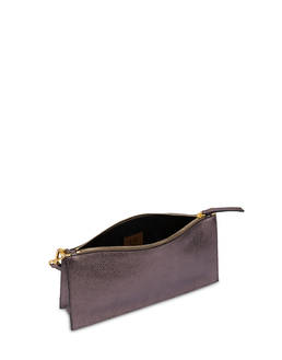 Solid Shoulder Bag in Laminated Tumbled Calfskin Photo 3