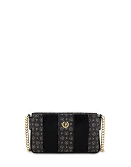 Interplay crossbody bag in suede-like fabric and Heritage PVC Photo 1