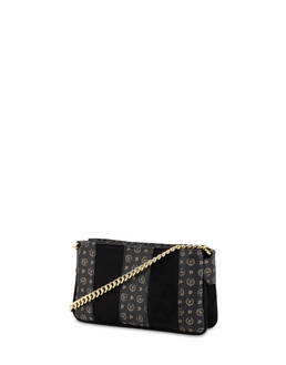 Interplay crossbody bag in suede-like fabric and Heritage PVC Photo 2