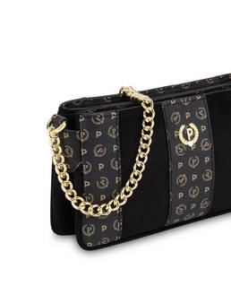 Interplay crossbody bag in suede-like fabric and Heritage PVC Photo 4