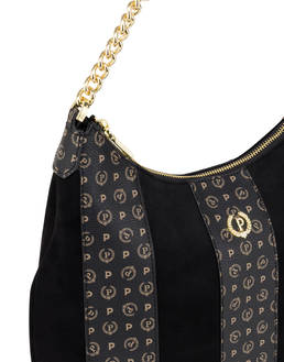Borsa a spalla Interplay in fabric suede ed Heritage pvc Photo 4
