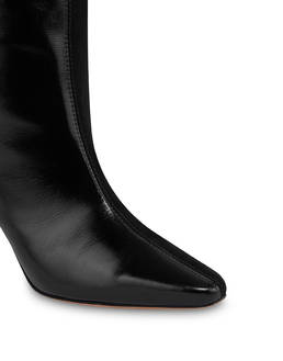 Muse-Overknee-Stiefel aus Lackleder und Wildleder Photo 4