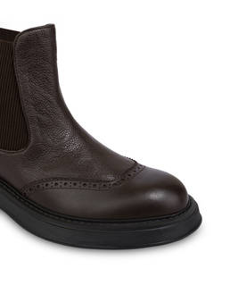 James Ankle Boots in Garnet Calfskin Photo 5