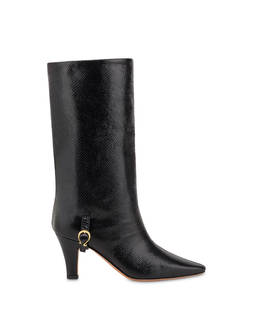 Muse ankle boots in goatskin with a viper print Photo 1