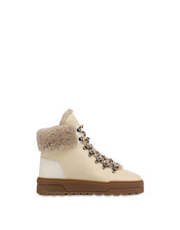 Ice Cracker-Stiefel aus gewalktem, gummiertem Kalbsleder und Lammfell Photo 1